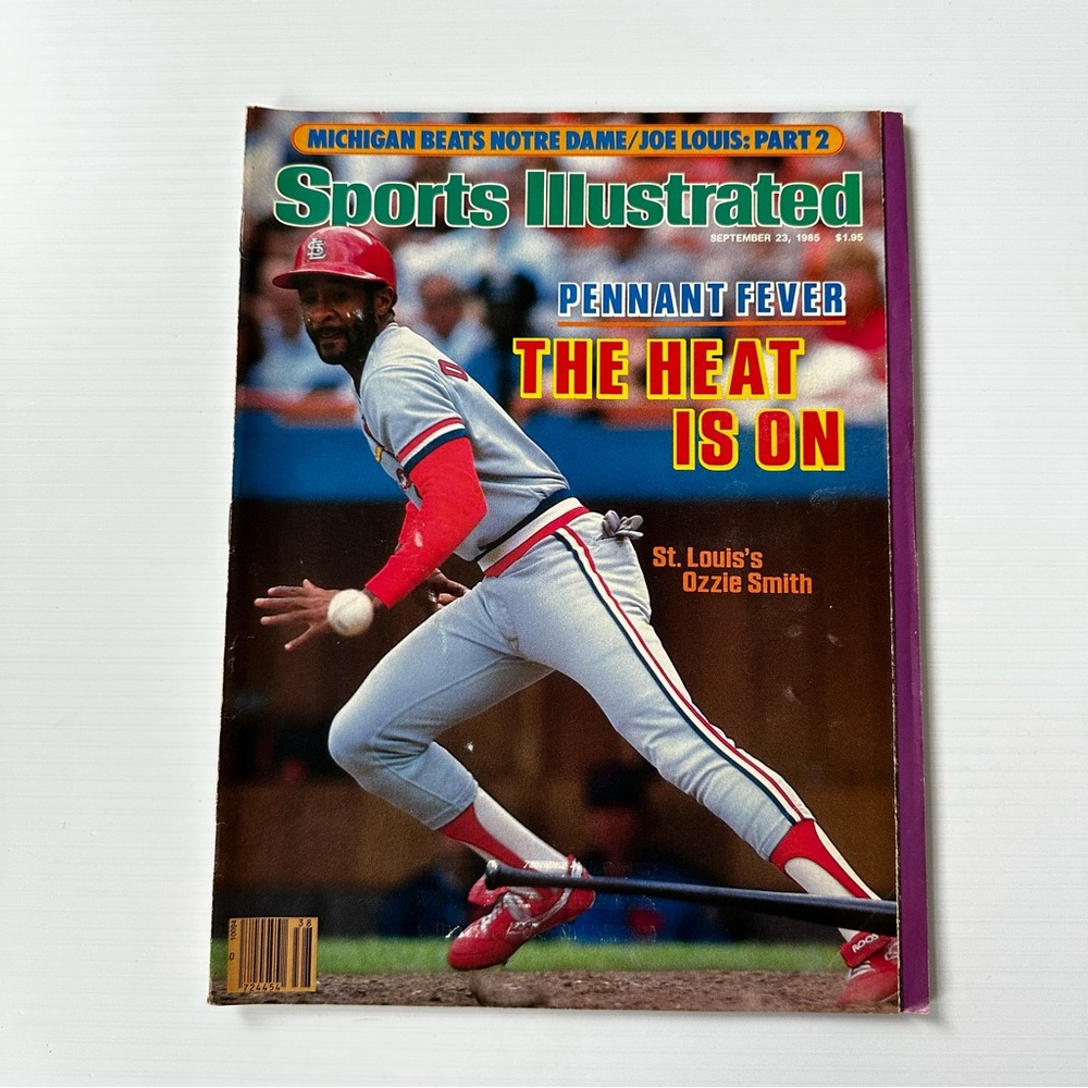 St. Louis Cardinals Ozzie Smith Sports Illustrated Magazine September 23,1985